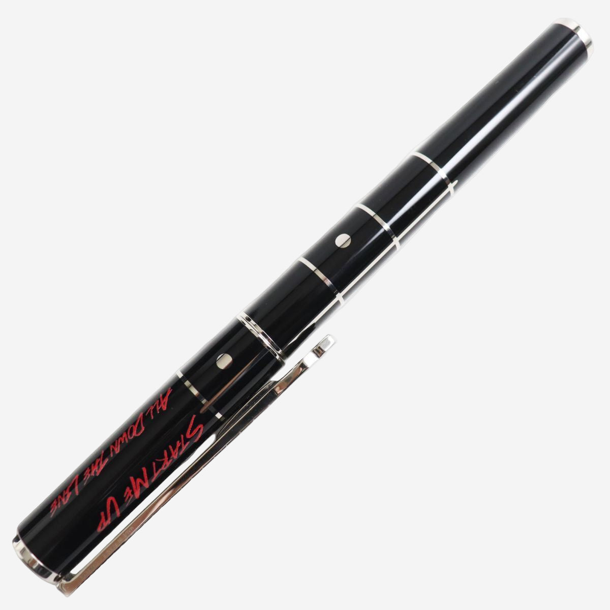 S.T. Dupont Rolling Stones LE Black Lacquer & Palladium Rollerball Pen 142032