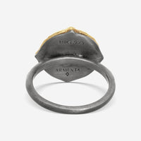 Armenta 18K Yellow Gold & Blackened Sterling Silver Multistone Ring Sz 7.5 19793