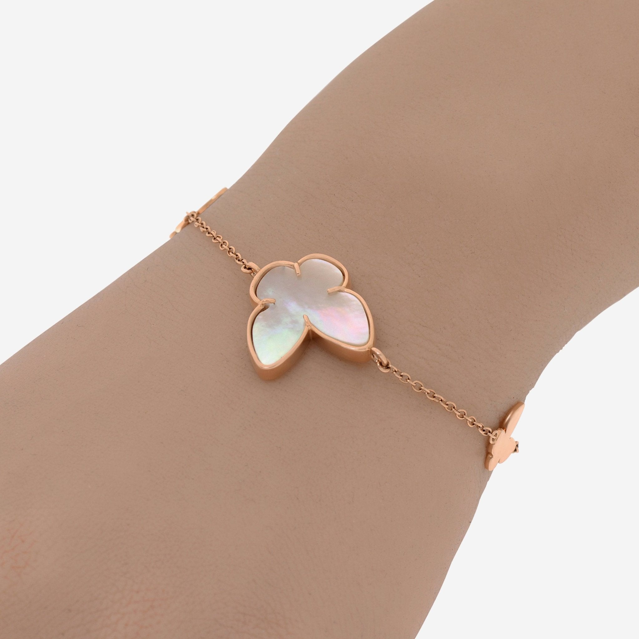 SALVINI 18K Rose Gold, Mother of Pearl and Diamond Charm Bracelet 20081488 - THE SOLIST - SALVINI