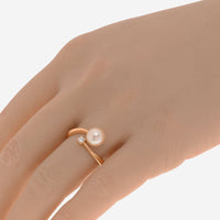 SALVINI 18K Rose Gold, Pearl and Diamond Wrap Ring 20073748 - THE SOLIST - SALVINI