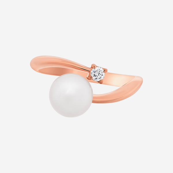 SALVINI 18K Rose Gold, Pearl and Diamond Wrap Ring 20073748 - THE SOLIST - SALVINI