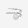 SALVINI 18K White Gold, Pearl and Diamond Wrap Ring 20075263 - THE SOLIST - SALVINI