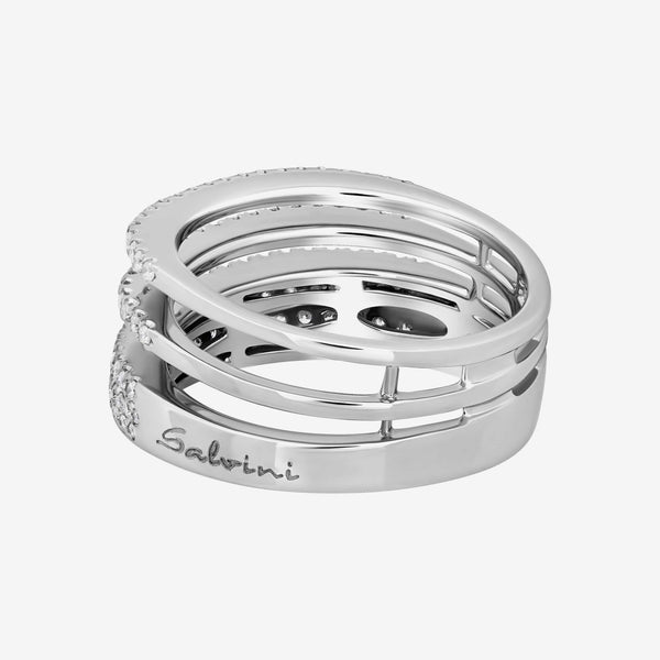 SALVINI Euforia S 18K White Gold, Diamond Puzzle Ring 20071549 - THE SOLIST - SALVINI