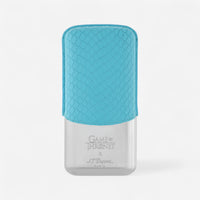 S.T. Dupont Game of Thrones Icy Blue Calfskin Leather Silver-Plated Cigar Case 183042