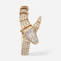 Bulgari Serpenti 18K Rose Gold Diamond Quartz Ladies Watch 102368