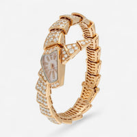 Bulgari Serpenti 18K Rose Gold Diamond Quartz Ladies Watch 102368