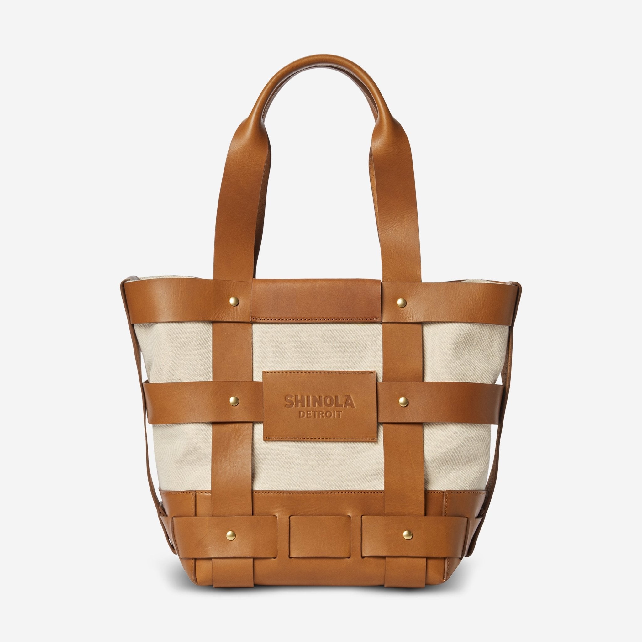 Shinola The Medium Bixby Tan Vachetta Leather Basket Bag 20265346 - THE SOLIST - Shinola