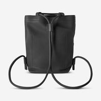 Shinola The Pocket Black Natural Grain Leather Drawstring Backpack 20265343 - BL - THE SOLIST - Shinola