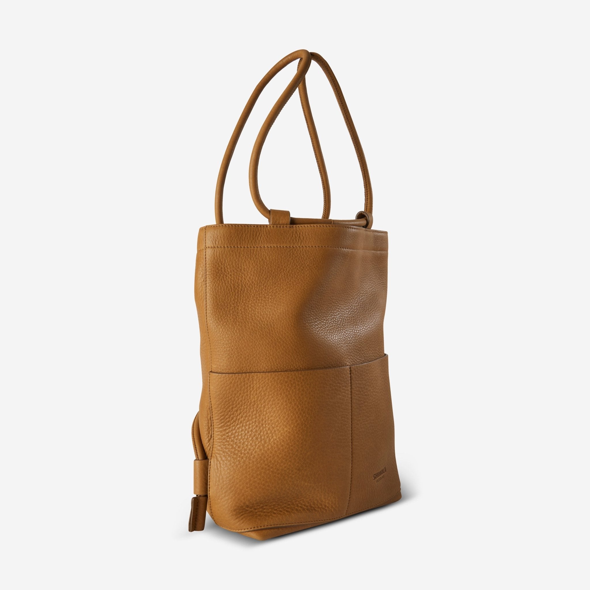 Shinola The Pocket Tan Natural Grain Leather Drawstring Backpack 20265343 - THE SOLIST - Shinola