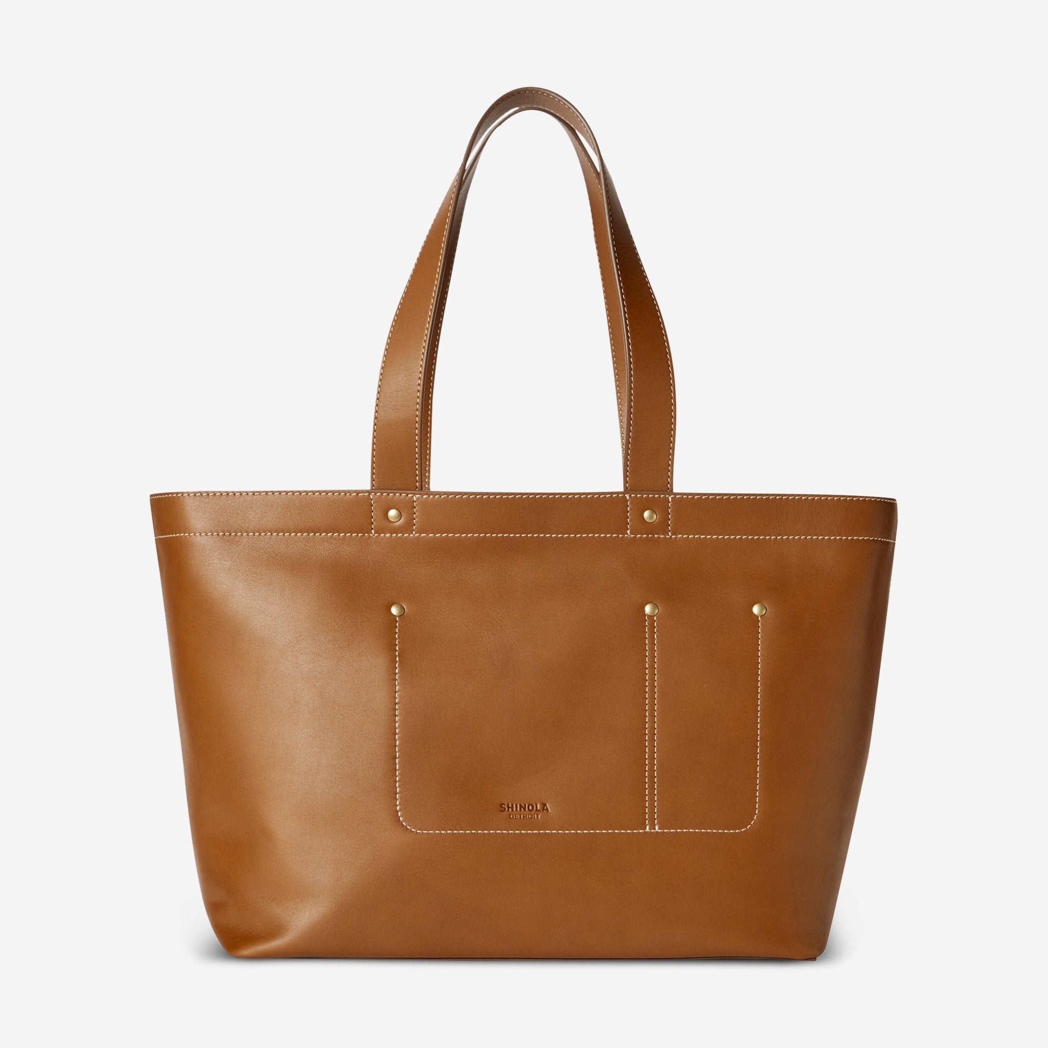 Shinola The Pocket Tan Natural Leather Tote 20217379 - THE SOLIST - Shinola