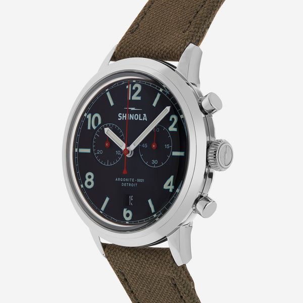 Shinola The Traveler Stainless Steel Men's Quartz Chronograph Watch S0120245782 - THE SOLIST - Shinola