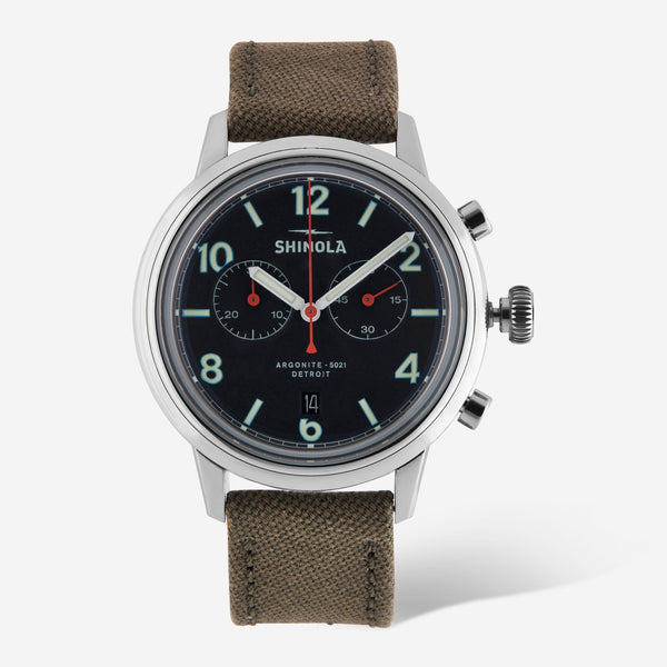 Shinola The Traveler Stainless Steel Men's Quartz Chronograph Watch S0120245782 - THE SOLIST - Shinola