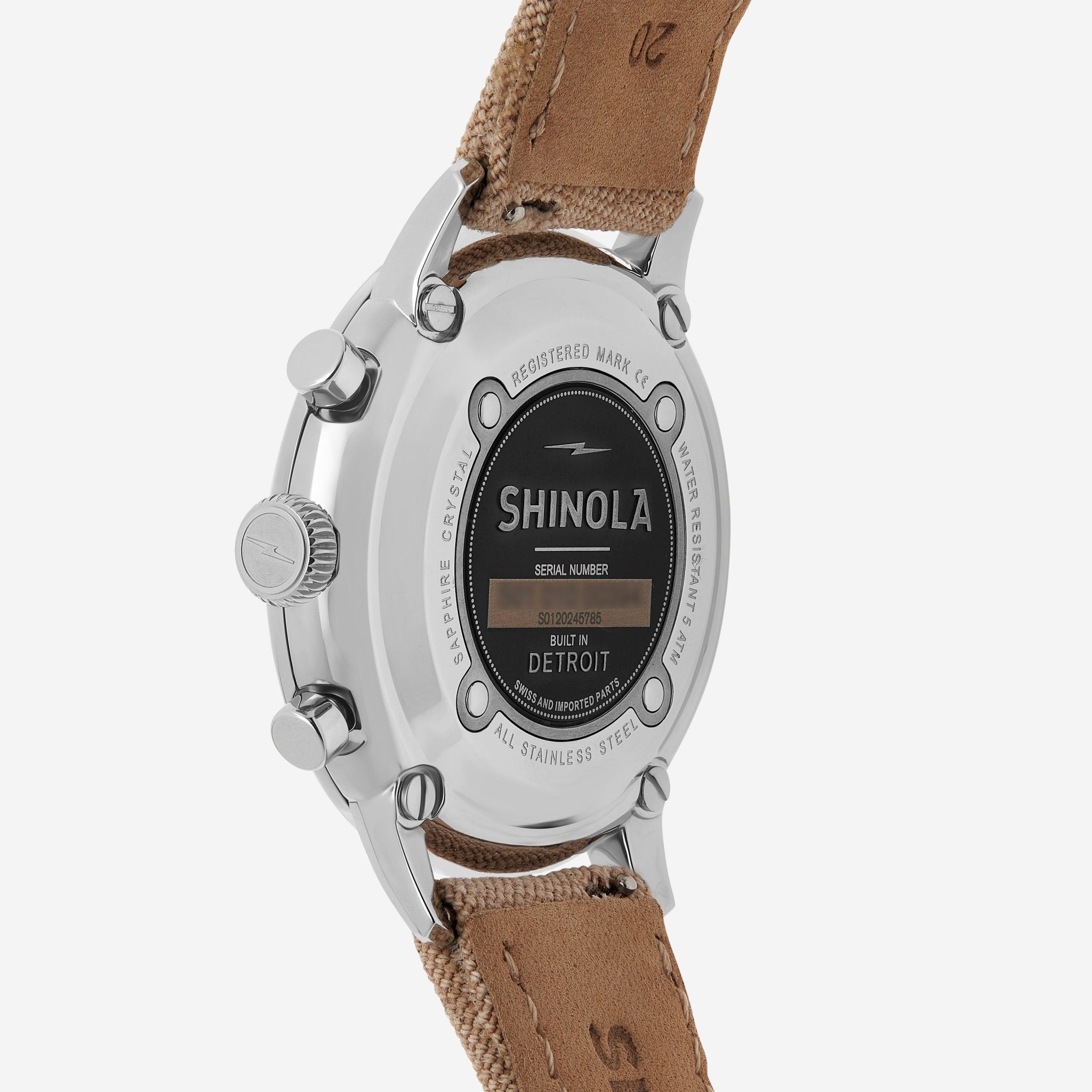 Shinola The Traveler Stainless Steel Men's Quartz Chronograph Watch S0120245785 - THE SOLIST - Shinola