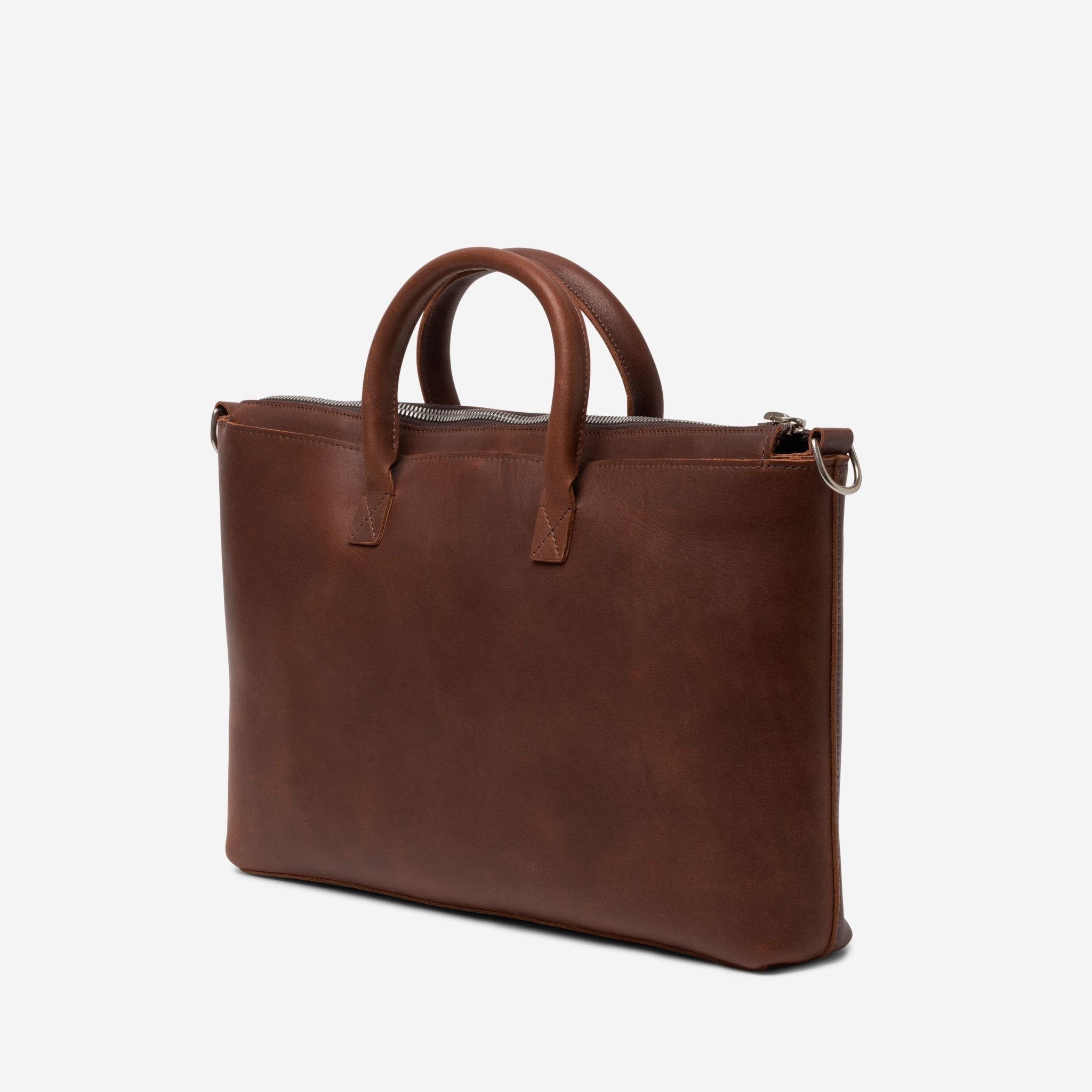 Shinola Utility Brown USA Heritage Leather Computer Brief 20242041 - Br - THE SOLIST - Shinola