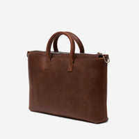 Shinola Utility Brown USA Heritage Leather Computer Brief 20242041 - Br - THE SOLIST - Shinola