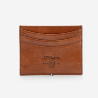 S.T. Dupont Derby Brown Leather Wallet 180170 - THE SOLIST - S.T. Dupont