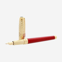 S.T. Dupont Line D Eternity Large Dragon Burgundy Fountain Pen (M) 420028L - THE SOLIST - S.T. Dupont