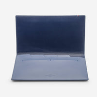 S.T. Dupont "Line D" Slim Blue Cowhide and Leather Document Case 184303 - THE SOLIST - S.T. Dupont