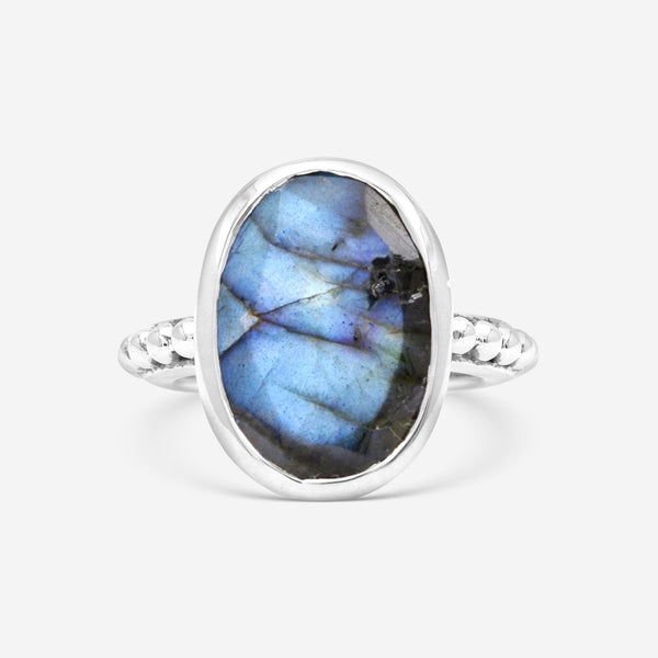 Stephen Dweck Sterling Silver Labradorite Ring SDR - 10245 - 7 - THE SOLIST - Stephen Dweck