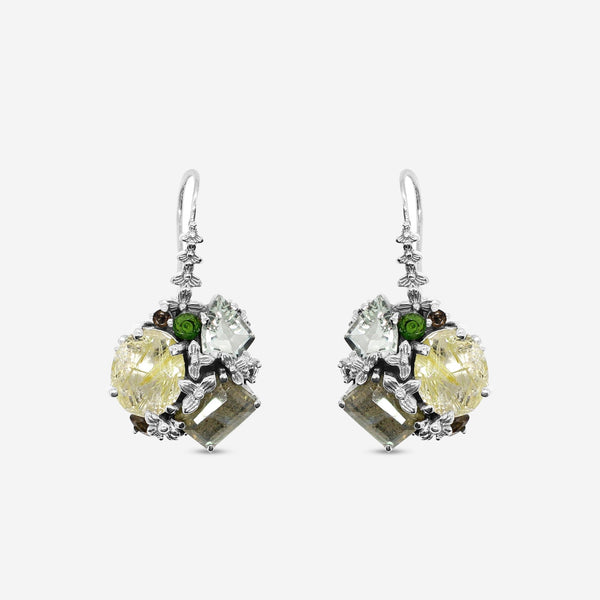 Stephen Dweck Sterling Silver, Multi - Stoned Earrings SDE - 42015 - THE SOLIST - Stephen Dweck