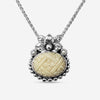 Stephen Dweck Sterling Silver, Oval Carving Smokey Quartz Over Gold Sheet Pendant SDP - 34005 - THE SOLIST - Stephen Dweck