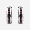 Stephen Dweck Sterling Silver, Rhodolite Garnet Hoop Earrings SDE - 12272 - THE SOLIST - Stephen Dweck