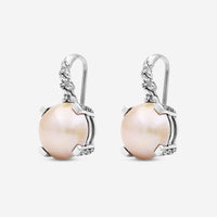 Stephen Dweck Sterling Silver, Round Golden Pearl Earrings SDE - 22003 - THE SOLIST - Stephen Dweck