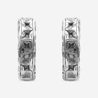 Stephen Dweck Streling Silver, London Blue Topaz Hoop Earrings SDE - 12304 - THE SOLIST - Stephen Dweck