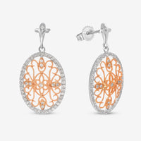 SuperOro 14K Gold, Diamond Drop Earrings 62014 - THE SOLIST - SuperOro