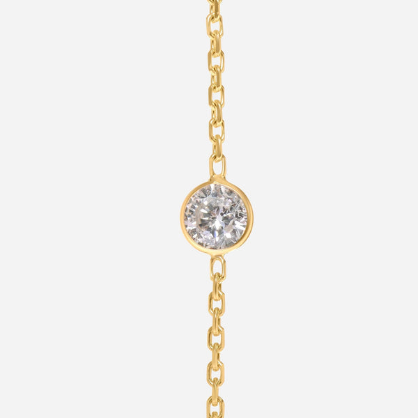 SuperOro 14K Yellow Gold, Diamond Princess Necklace 61467 - THE SOLIST - SuperOro