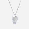 SuperOro 18K White Gold, Diamond and Prasiolite Pendant Necklace - THE SOLIST - SuperOro