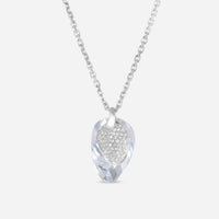 SuperOro 18K White Gold, Diamond and Prasiolite Pendant Necklace - THE SOLIST - SuperOro