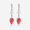 SuperOro 18K White Gold, Pearl and Rhodochrosite Drop Earrings - THE SOLIST - SuperOro