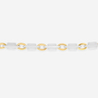 SuperOro 18K Yellow Gold and Ceramic, Link Bracelet 62656 - THE SOLIST - SuperOro