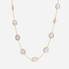 SuperOro 18K Yellow Gold and Morganite Princess Necklace - THE SOLIST - SuperOro