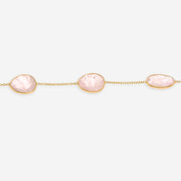 SuperOro 18K Yellow Gold and Morganite Princess Necklace - THE SOLIST - SuperOro