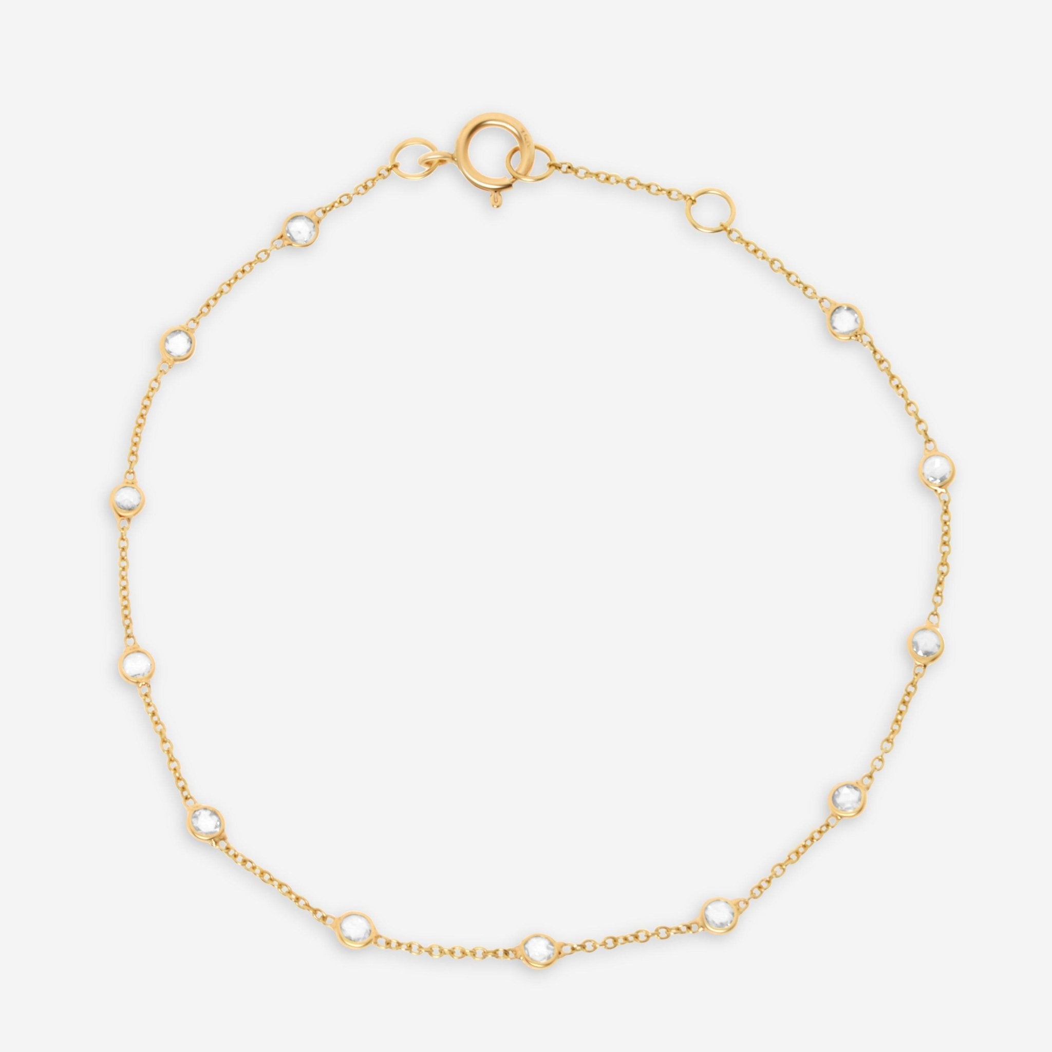 SuperOro 18K Yellow Gold, Diamond Chain Bracelet 62211 - THE SOLIST - SuperOro