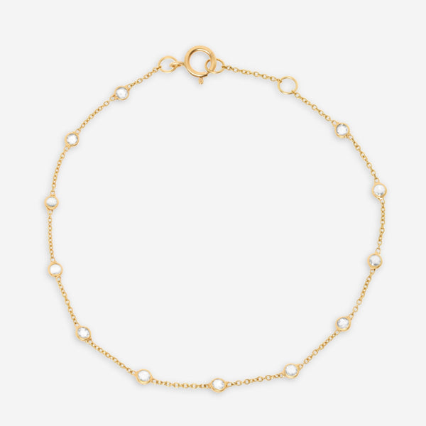 SuperOro 18K Yellow Gold, Diamond Chain Bracelet 62211 - THE SOLIST - SuperOro