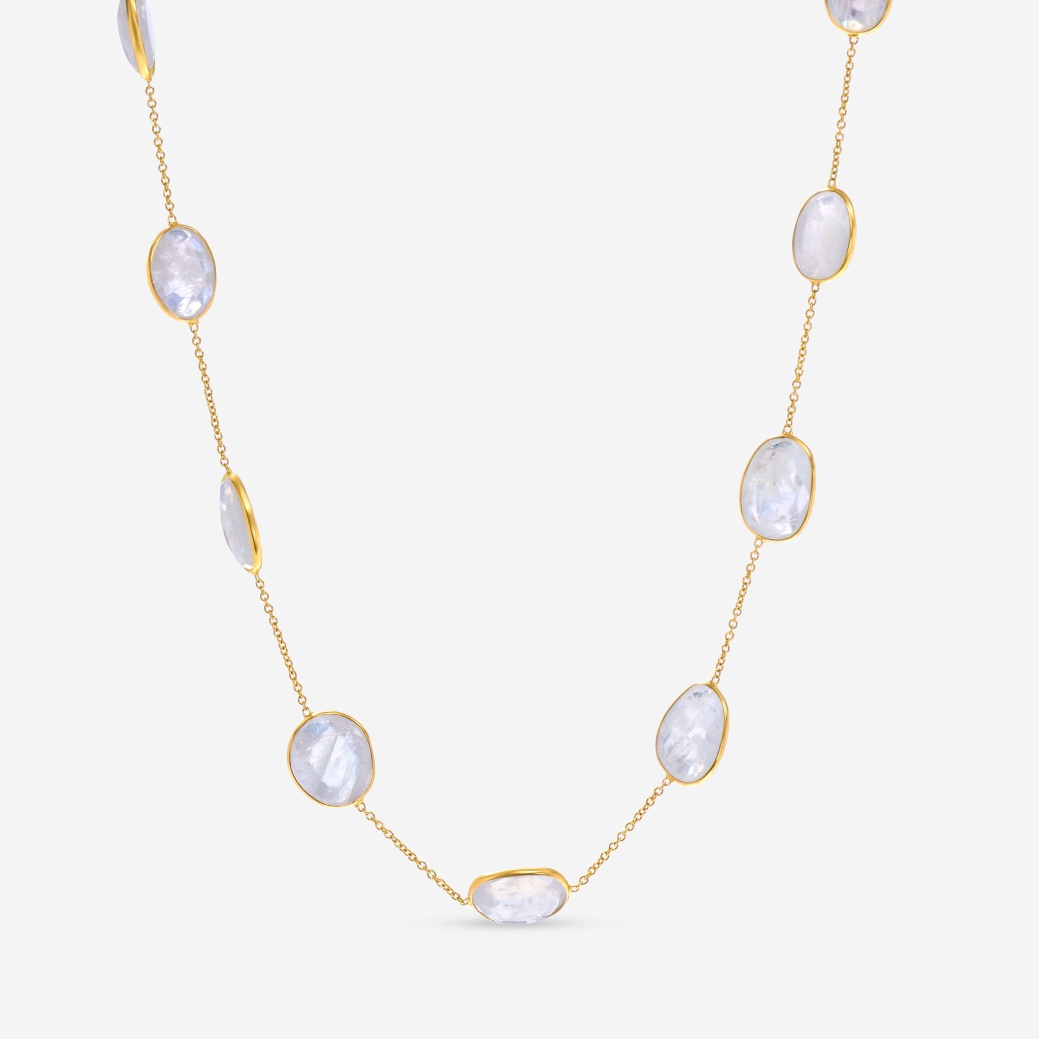 SuperOro 18K Yellow Gold, Faceted Quartz Princess Necklace 60067 - THE SOLIST - SuperOro