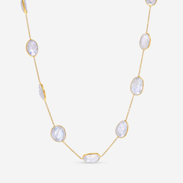 SuperOro 18K Yellow Gold, Faceted Quartz Princess Necklace 60067 - THE SOLIST - SuperOro