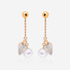 SuperOro 18K Yellow Gold, Pearl and Faceted Quartz Drop Earrings - THE SOLIST - SuperOro