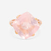 SuperOro Artu 18K Rose Gold Diamond & Rose Quartz Statement Ring ARTU/A004 - THE SOLIST - SuperOro