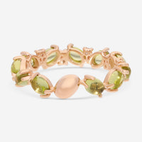 SuperOro Capri 18K Rose Gold Diamond & Peridot Band Ring CAPRI/A034 - THE SOLIST - SuperOro