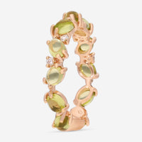 SuperOro Capri 18K Rose Gold Diamond & Peridot Band Ring CAPRI/A034 - THE SOLIST - SuperOro