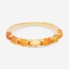 SuperOro Capri 18K Yellow Gold Citrine Band Ring CAPRI/A025 - THE SOLIST - SuperOro