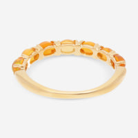 SuperOro Capri 18K Yellow Gold Citrine Band Ring CAPRI/A025 - THE SOLIST - SuperOro