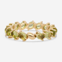 SuperOro Capri 18K Yellow Gold Peridot Ring Sz. 7 CAPRI/A033green - THE SOLIST - SuperOro