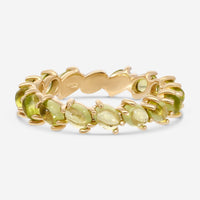 SuperOro Capri 18K Yellow Gold Peridot Ring Sz. 7 CAPRI/A033green - THE SOLIST - SuperOro