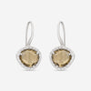 SuperOro Greta 18K White Gold Diamond & Olive Quartz Drop Earrings GRETA/O001 - THE SOLIST - SuperOro