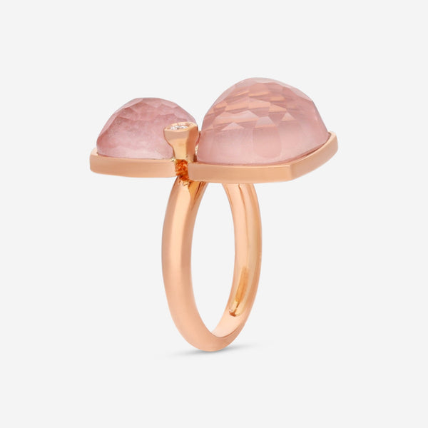 SuperOro Ice 18K Rose Gold Diamond & Multistone Cocktail Ring ICE/A025_orange - THE SOLIST - SuperOro